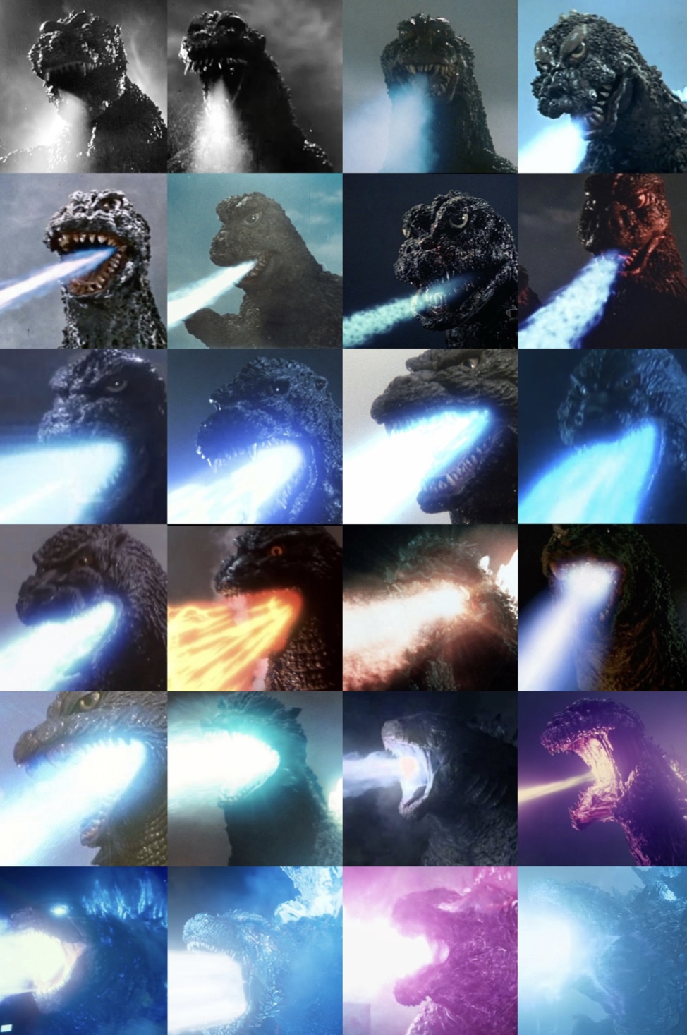 Godzilla atomic breath 1954-2026