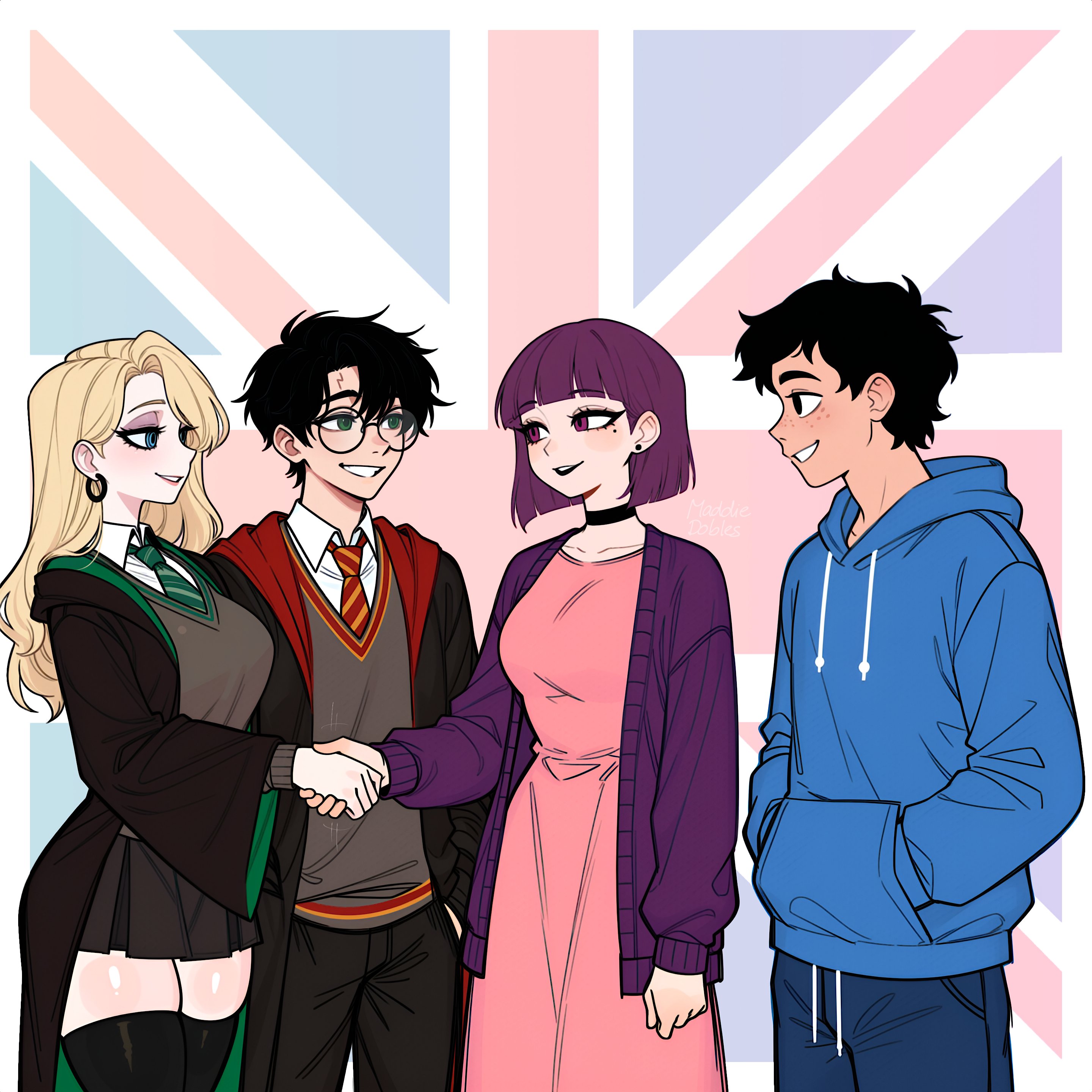 Amelia and Charlie meet Harry and Malfoid | Know Your Meme
