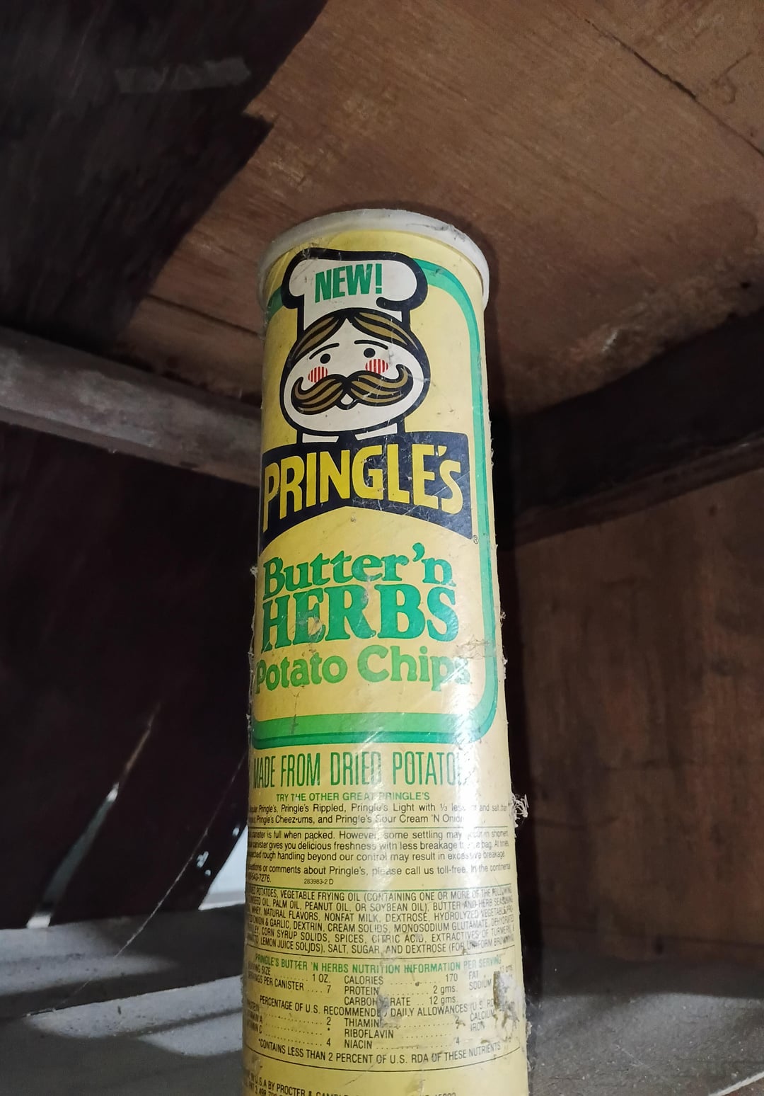 This unopened can of Pringles I found at my late grandmas house | Know ...
