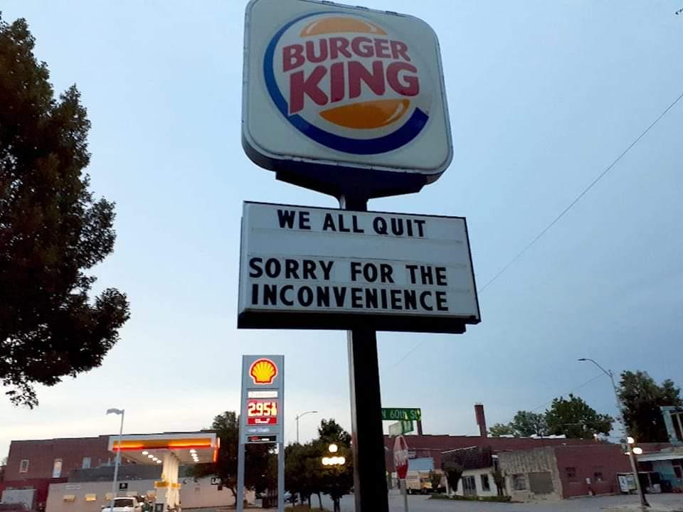 We all quit | Funny Store Signs | Know Your Meme