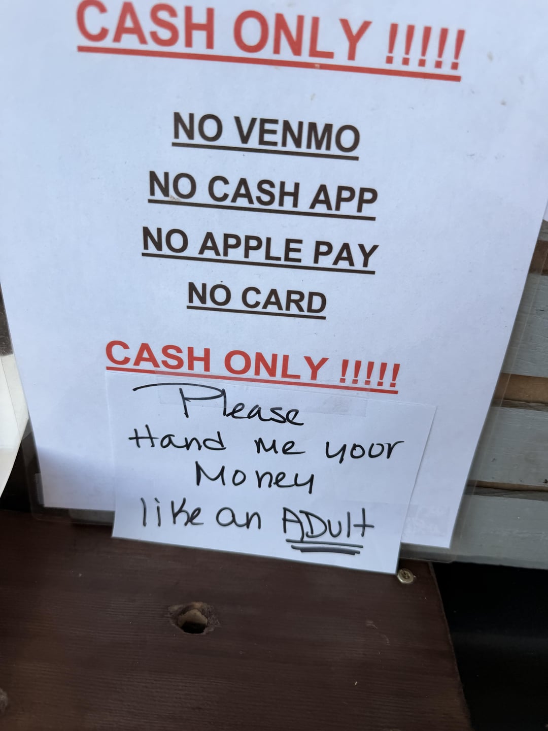 Very passive aggressive | Funny Store Signs | Know Your Meme