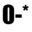 ZeroDashAsterisk